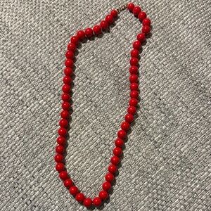 Red Beaded Necklace